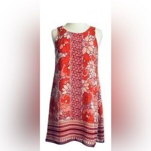 Max Studio Orange Floral Mini Dress EUC S